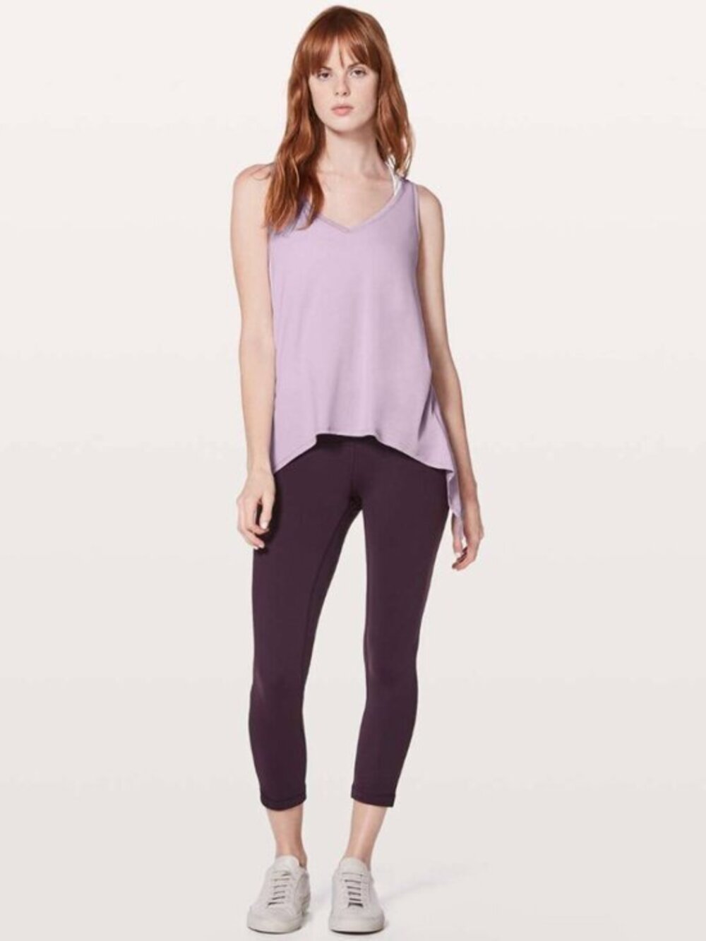 Lululemon Watch Me Flip Tank Heathered Lilac Quartz Women's 10